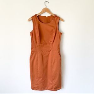 Ports 1961 Orange Midi Dress